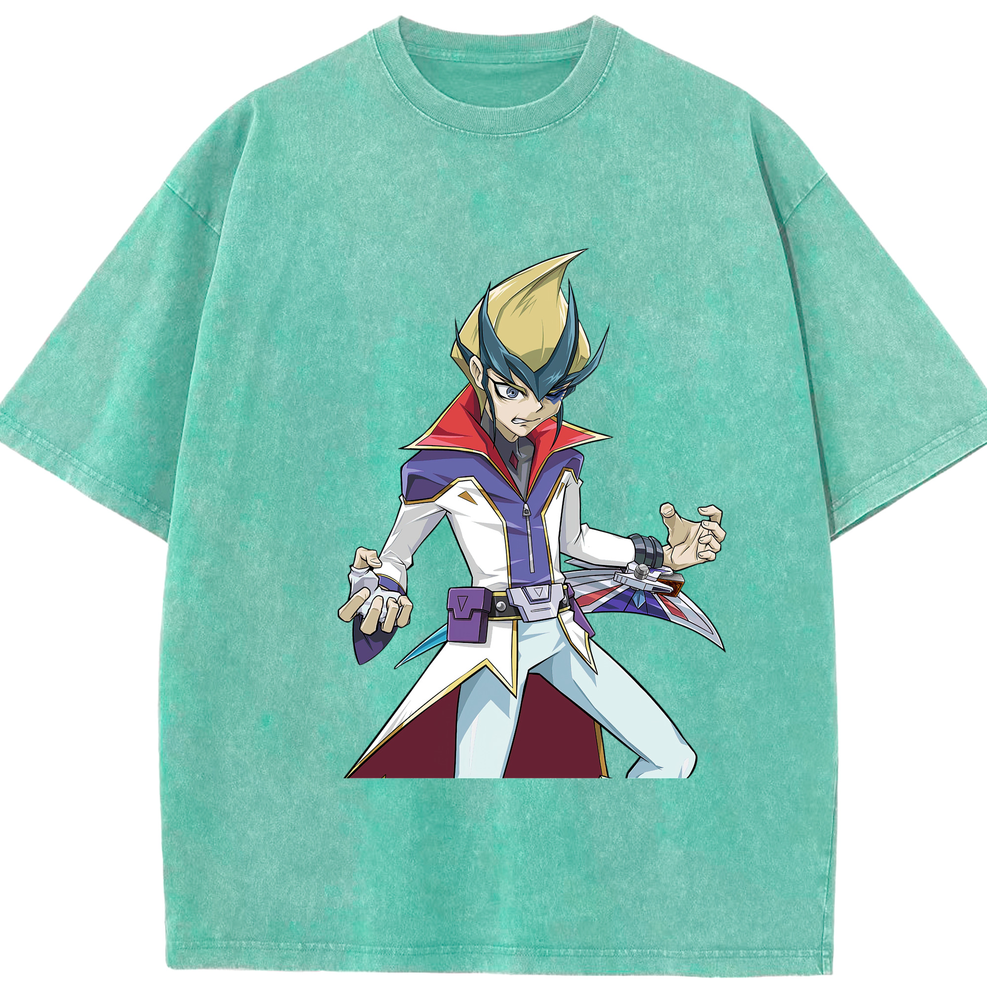 （画像用） 遊☆戯☆王 Yu-Gi-Oh! 綿100% ヴィンテージ風 半袖Tシャツ（フロントプリント）